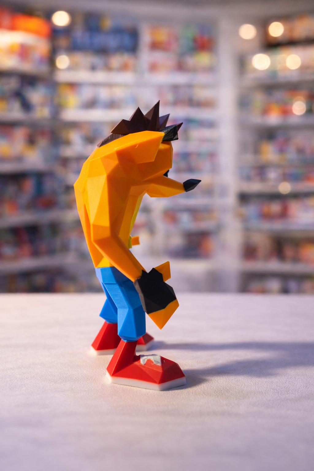 Crash Bandicoot - Figura Estilo LOW POLY