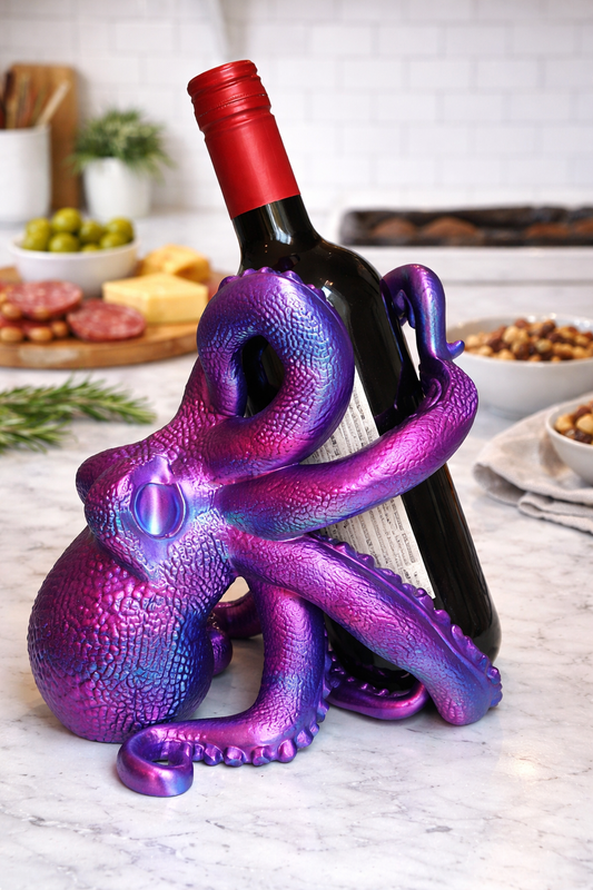 Suporte para Garrafas de Vinho Octopussy