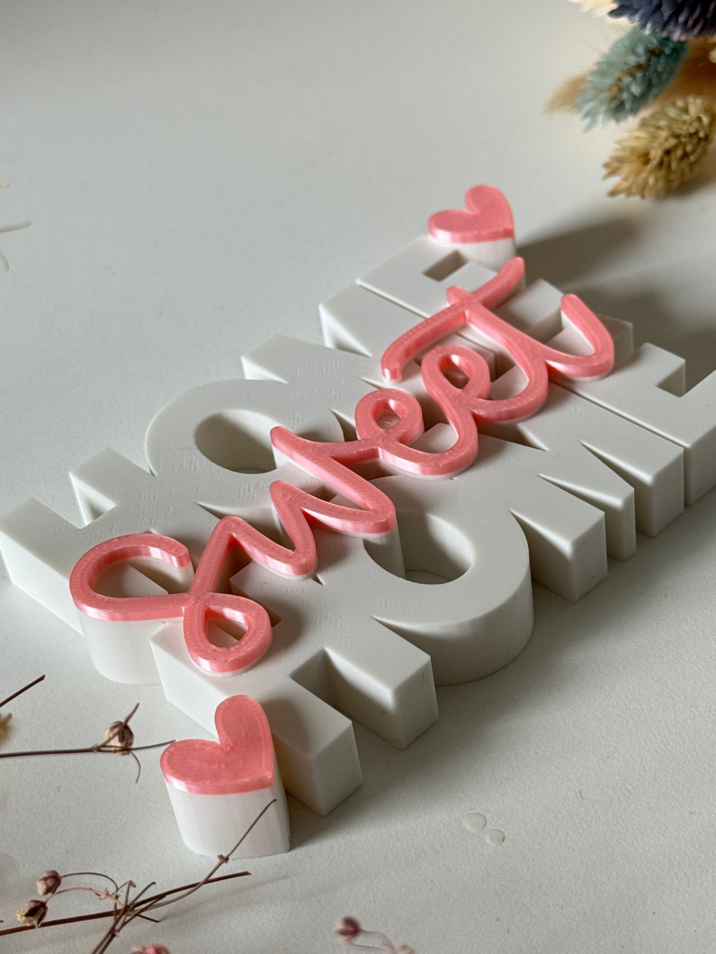 Mini Placa Decorativa HOME SWEET HOME