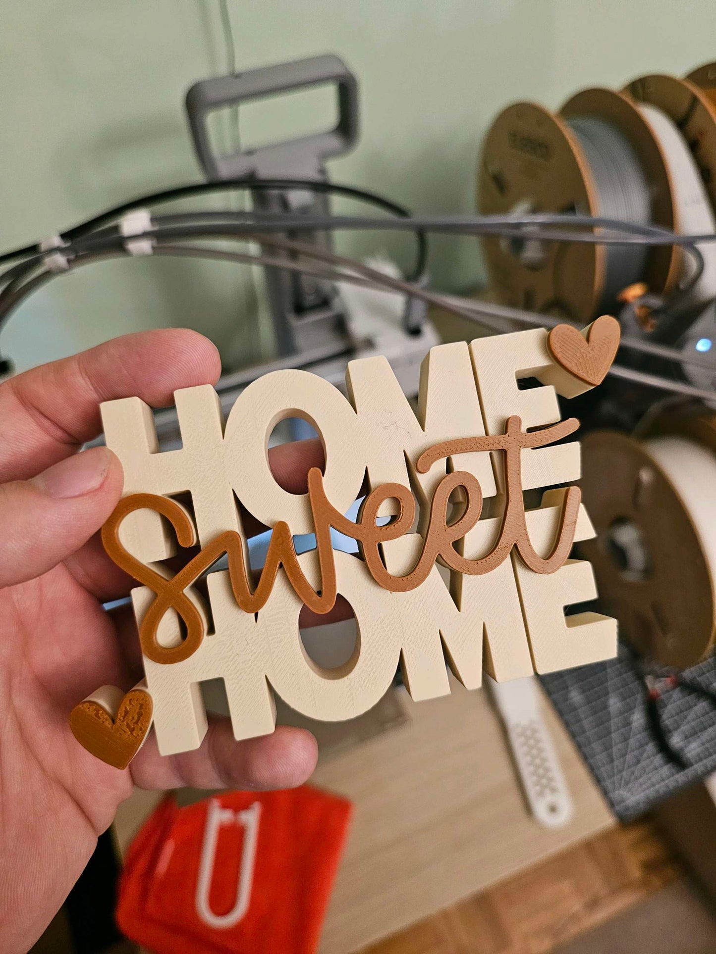 Mini Placa Decorativa HOME SWEET HOME