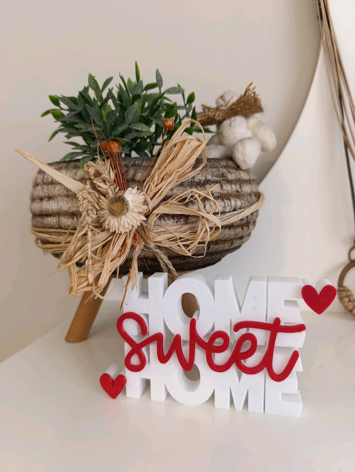 Mini Placa Decorativa HOME SWEET HOME