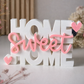 Mini Placa Decorativa HOME SWEET HOME