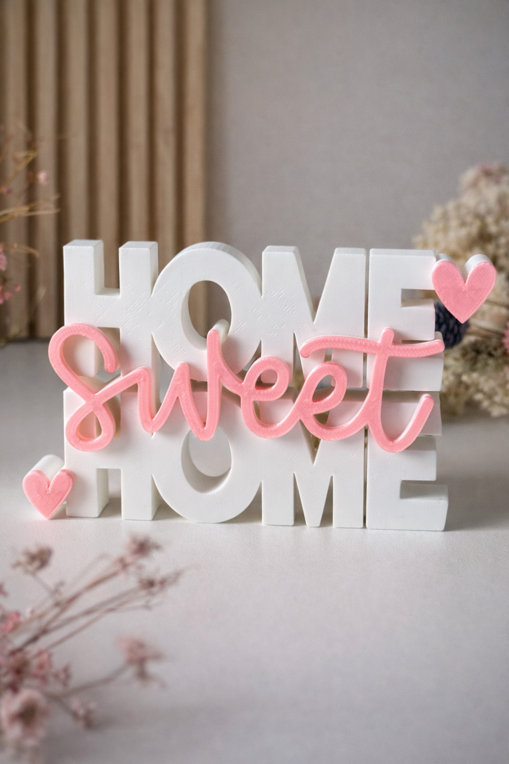 Mini Placa Decorativa HOME SWEET HOME
