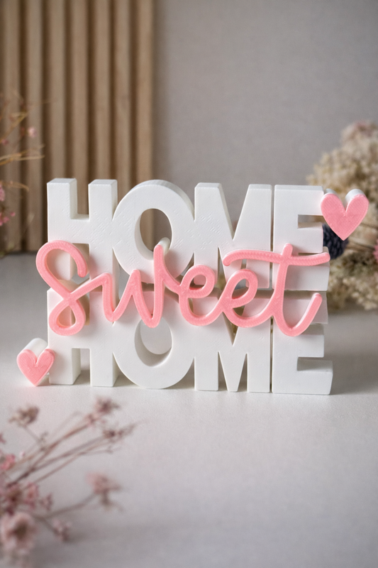 Mini Placa Decorativa HOME SWEET HOME